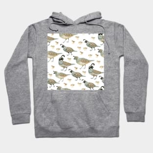 Watercolor Quail pattern Hoodie